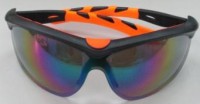(防UV380度) 彩框-橙邊眼鏡 (型號: HM-2833)